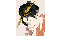 Beautiful woman ukiyoe