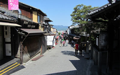 Street in front of Kiyomizu tera temple