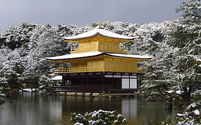 Golden Pavilion in winter