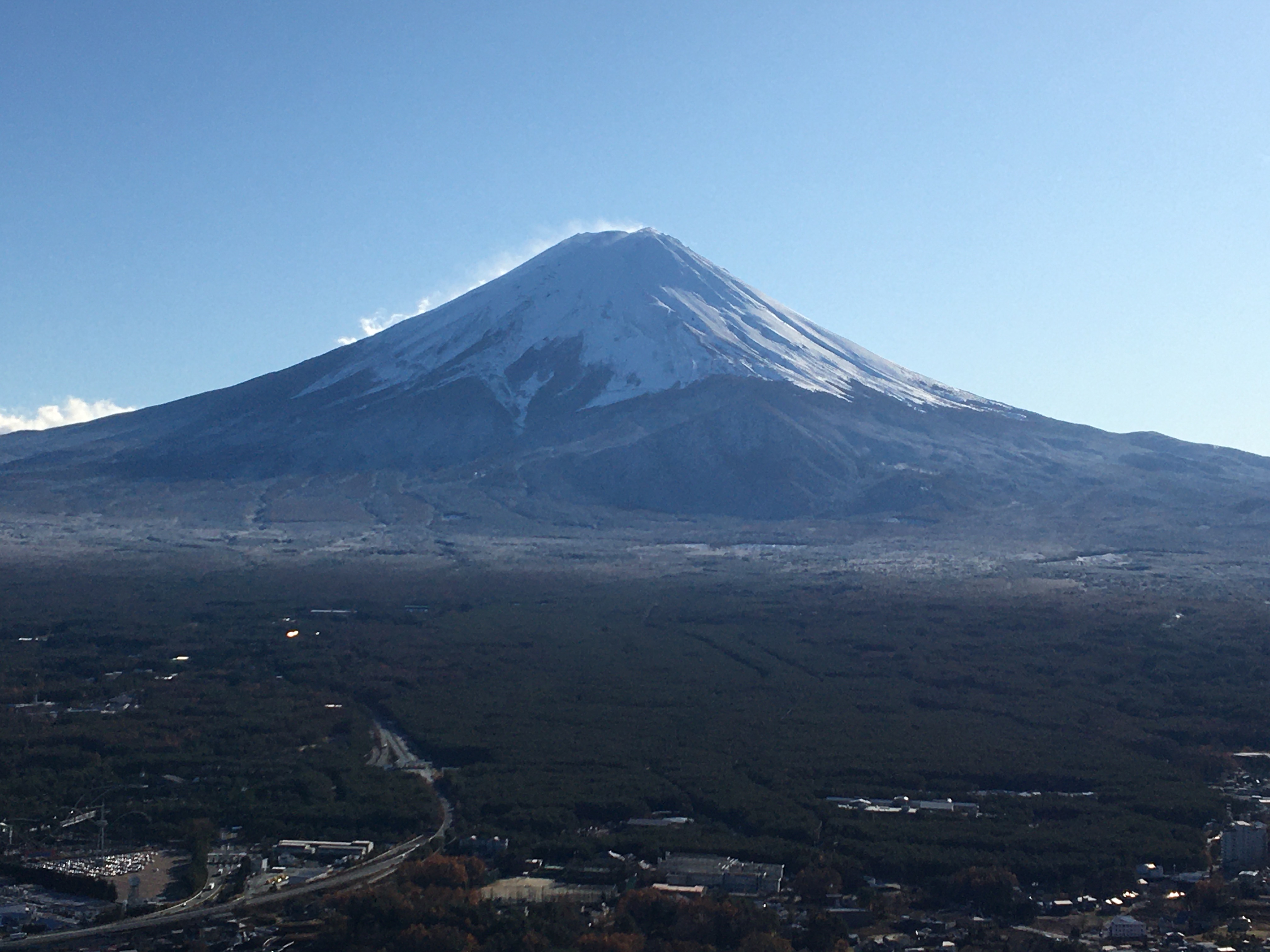 Mt.Fuji from the top station of Mt. Kachikachi ropeway