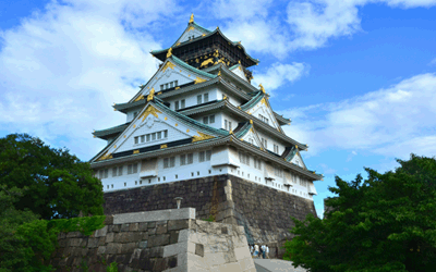 Osaka Castle viewed from southwest