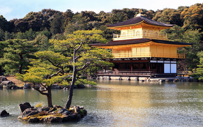 Overall view of the Golden pavilion