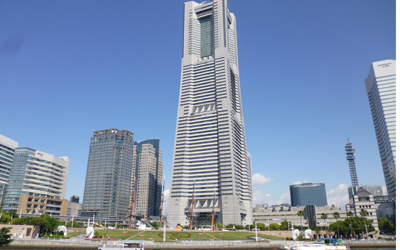 The Minato Mirai 21 area has developed since 1990\'s. Landmark tower is the second tallest building in Japan at the height of 296 m.